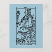 Tarot Kaart: De keizer Briefkaart (Voorkant)