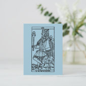 Tarot Kaart: De keizer Briefkaart (Staand voorkant)