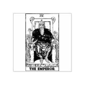 Tarot Kaart: De Keizer: Gepersonaliseerde tekst Rubberstempel (Afrduk)