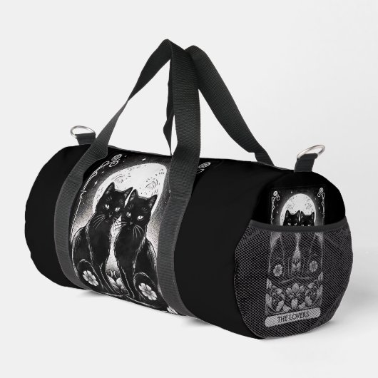 Tarot Kaart De Liefhebbers Zwart Katten Plunjezak (Rechterhoek)