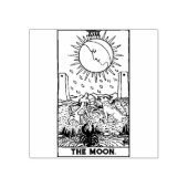 Tarot Kaart: De maan: gepersonaliseerde tekst Rubberstempel (Afrduk)
