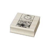 Tarot Kaart: De maan: gepersonaliseerde tekst Rubberstempel (Stempel)