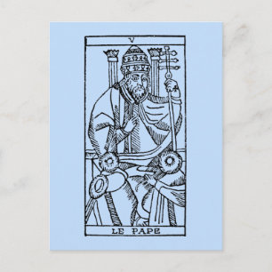 Tarot Kaart: De paus Briefkaart