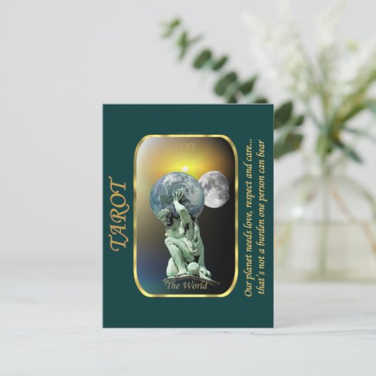 Tarot Kaart - De wereld (Staand voorkant)