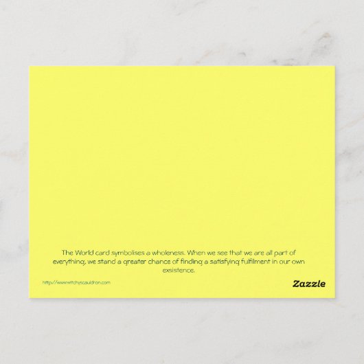 Tarot Kaart - De wereld (Achterkant)