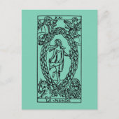 Tarot Kaart: De wereld Briefkaart (Voorkant)