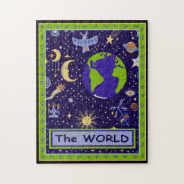 TAROT KAART - DE WERELD LEGPUZZEL