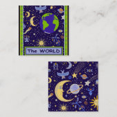 Tarot Kaart - DE WERELD Notitiekaartje (Voorkant / Achterkant)