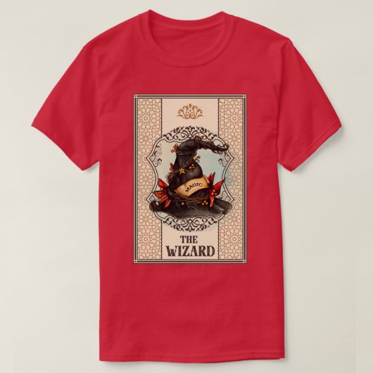 Tarot kaart de wizard t-shirt (Design voorkant)