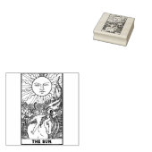Tarot Kaart: De zon: gepersonaliseerde tekst Rubberstempel (Gestempeld)