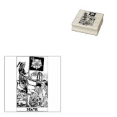Tarot Kaart: Dood: gepersonaliseerde tekst Rubberstempel (Gestempeld)