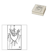 Tarot Kaart: Drie zwaarden: 3 zwaarden Rubberstempel (Gestempeld)