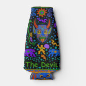 Tarot Kaart - DUIVEL - Koelbox Flesjeskoeler (Voorkant)