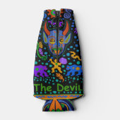 Tarot Kaart - DUIVEL - Koelbox Flesjeskoeler (Achterkant)