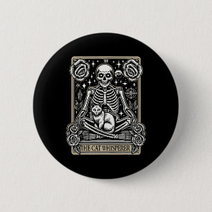 Tarot Kaart Emo Gothic - Occult De Kattenfluistera Ronde Button 5,7 Cm