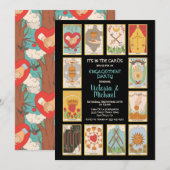 Tarot Kaart Engagement Party Invitations (Voorkant / Achterkant)