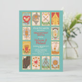 Tarot Kaart Engagement Party Invitations (Staand voorkant)