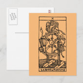 Tarot Kaart: Fortune Briefkaart (Voorkant / Achterkant)