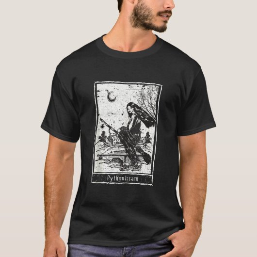 Tarot Kaart gestileerde Witchcraft Dark Tarot Witc T-shirt (Voorkant)