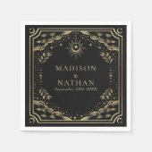 Tarot Kaart Gothic Wedding Servet (Voorkant)