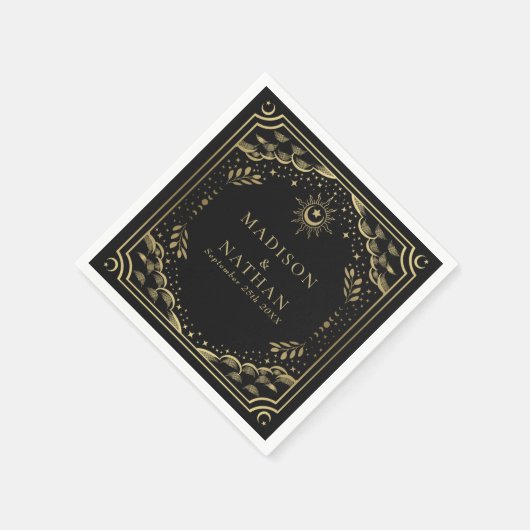 Tarot Kaart Gothic Wedding Servet (Hoek)