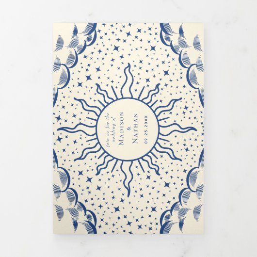  Tarot Kaart Gotische bruiloft drievoudige uitnodi (Cover)