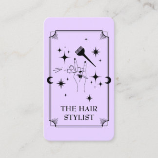 Tarot Kaart Hair Stylist Celestial Visitekaartje