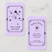 Tarot Kaart Hair Stylist Celestial Visitekaartje (Voorkant / Achterkant)