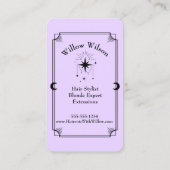 Tarot Kaart Hair Stylist Celestial Visitekaartje (Achterkant)
