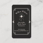 Tarot Kaart Hair Stylist Celestial Visitekaartje (Achterkant)