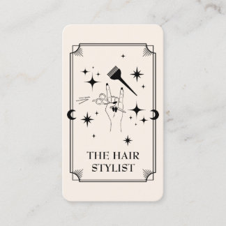 Tarot Kaart Hair Stylist Celestial Visitekaartje