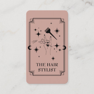 Tarot Kaart Hair Stylist Celestial Visitekaartje