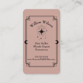 Tarot Kaart Hair Stylist Celestial Visitekaartje (Achterkant)