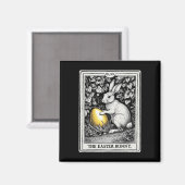 Tarot Kaart Happy Easter Bunny Spring Easter Egg E Magneet (Voorkant / Achterkant)