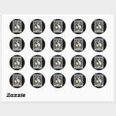 Tarot Kaart Happy Easter Bunny Spring Easter Egg E Ronde Sticker (Vel)