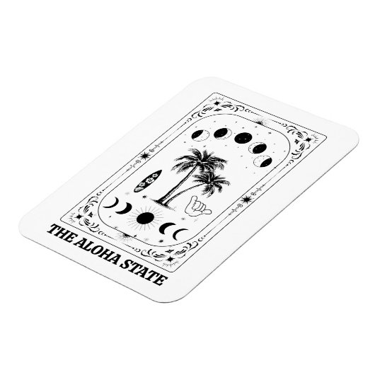 Tarot Kaart Hawaii Aloha State Celestial Souvenir Magneet (Linkerzijde)