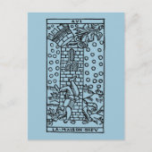 Tarot Kaart: Het Madhouse Briefkaart (Voorkant)