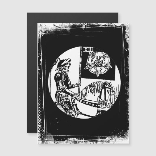 Tarot-Kaart Het symbool van de Doodringende Waite  (Voorkant / Achterkant)