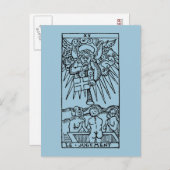 Tarot Kaart: Het vonnis Briefkaart (Voorkant / Achterkant)