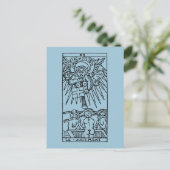 Tarot Kaart: Het vonnis Briefkaart (Staand voorkant)