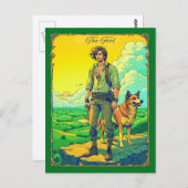 Tarot Kaart Illustratie, De Dwaas (Voorkant / Achterkant)