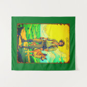 Tarot Kaart Illustratie, De Dwaas Wandkleed (Voorkant (horizontaal))