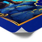 Tarot Kaart Illustratie, De Maan Poster (Hoek)