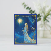 Tarot Kaart Illustratie, De Ster (Staand voorkant)