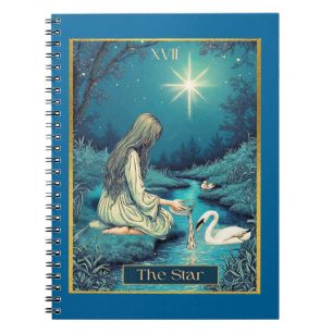 Tarot Kaart Illustratie, De Ster Notitieboek