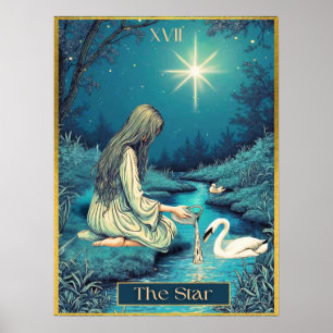 Tarot Kaart Illustratie, De Ster Poster