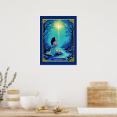 Tarot Kaart Illustratie, De Ster Poster (Keuken)