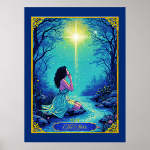 Tarot Kaart Illustratie, De Ster Poster