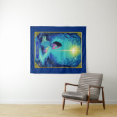 Tarot Kaart Illustratie, De Ster Wandkleed (In Situ (horizontaal))