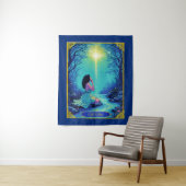 Tarot Kaart Illustratie, De Ster Wandkleed (In situ)